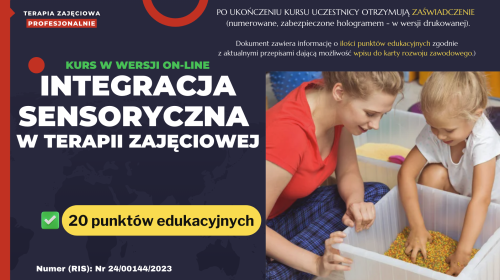 Integracja Sensoryczna w terapii zajęciowej (kurs on-line).png